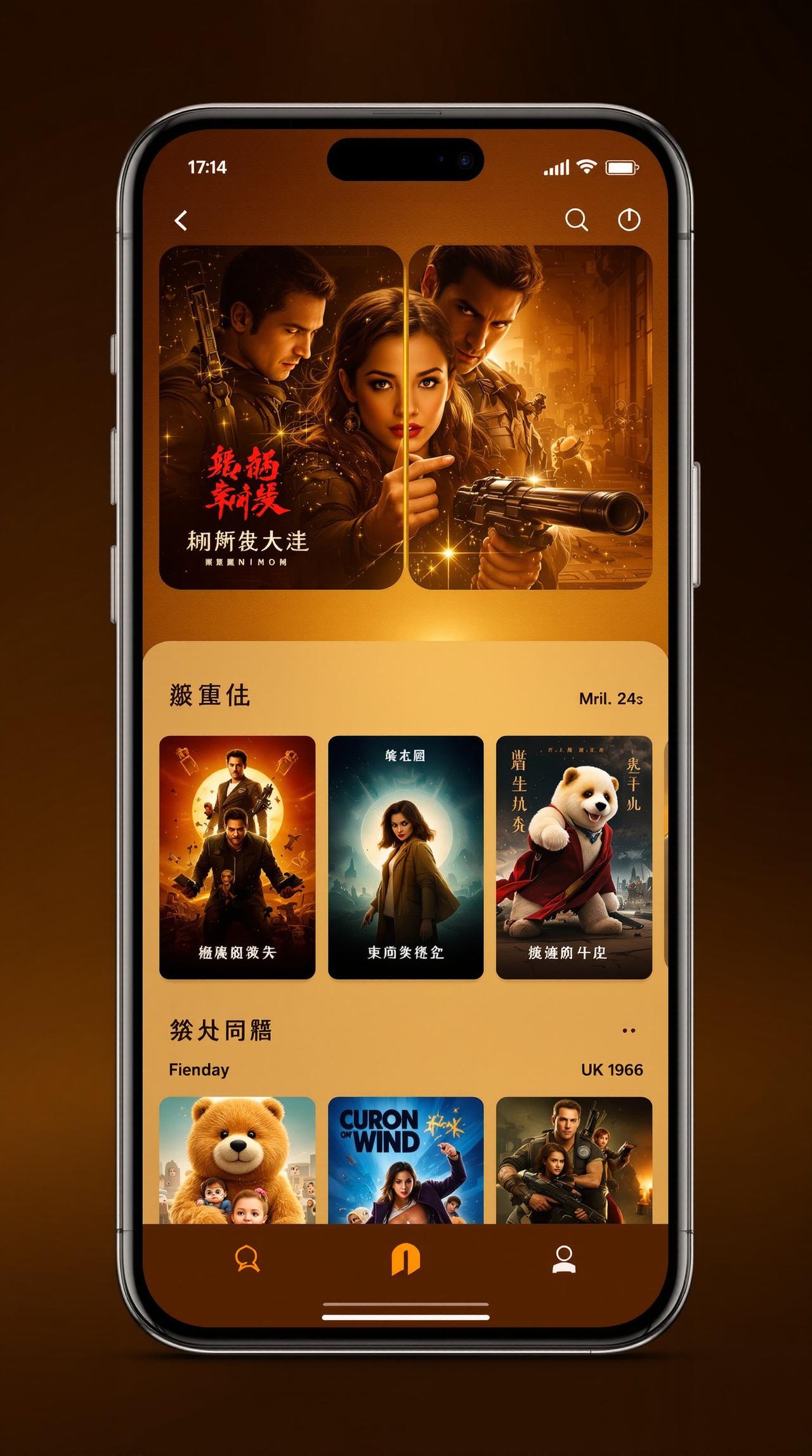 免费影院APP界面预览
